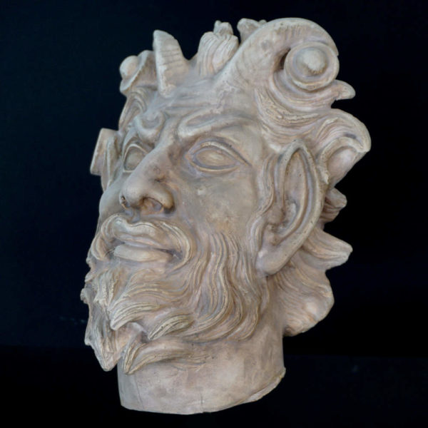 faunus head marble